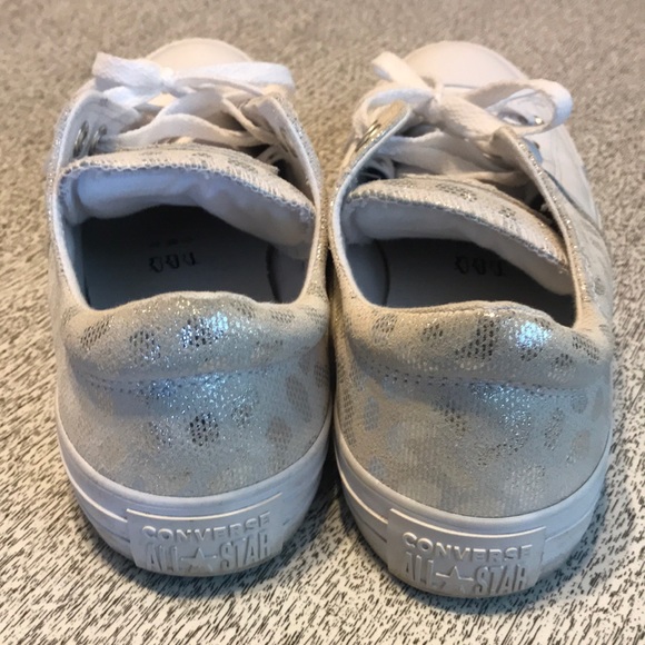 COPY - White leather leopard printed Converse All… - Picture 3 of 4